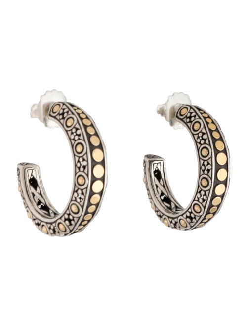 John Hardy Two-Tone Dot Hoop Earrings