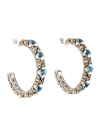 John Hardy Topaz Jaisalmer Hoops