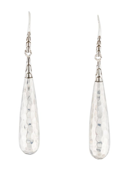 John Hardy Hammered Teardrop Earrings