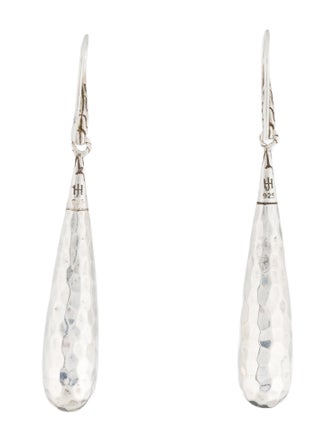 John Hardy Hammered Teardrop Earrings