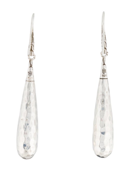 John Hardy Hammered Teardrop Earrings