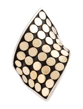 John Hardy Two-Tone Contour Dot Cocktail Ring