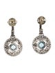 John Hardy Topaz & Enamel Drop Earrings