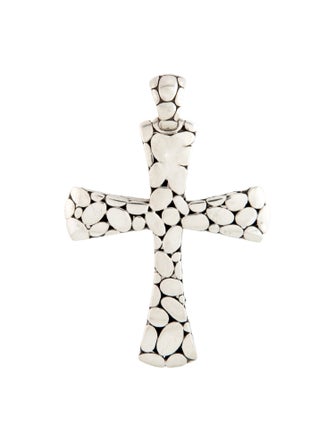John Hardy Kali Cross Pebble Pendant