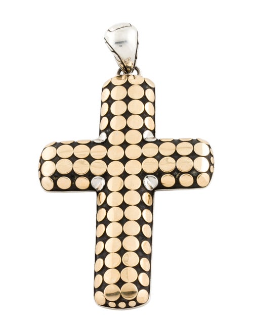 John Hardy Two-Tone Dot Cross Pendant