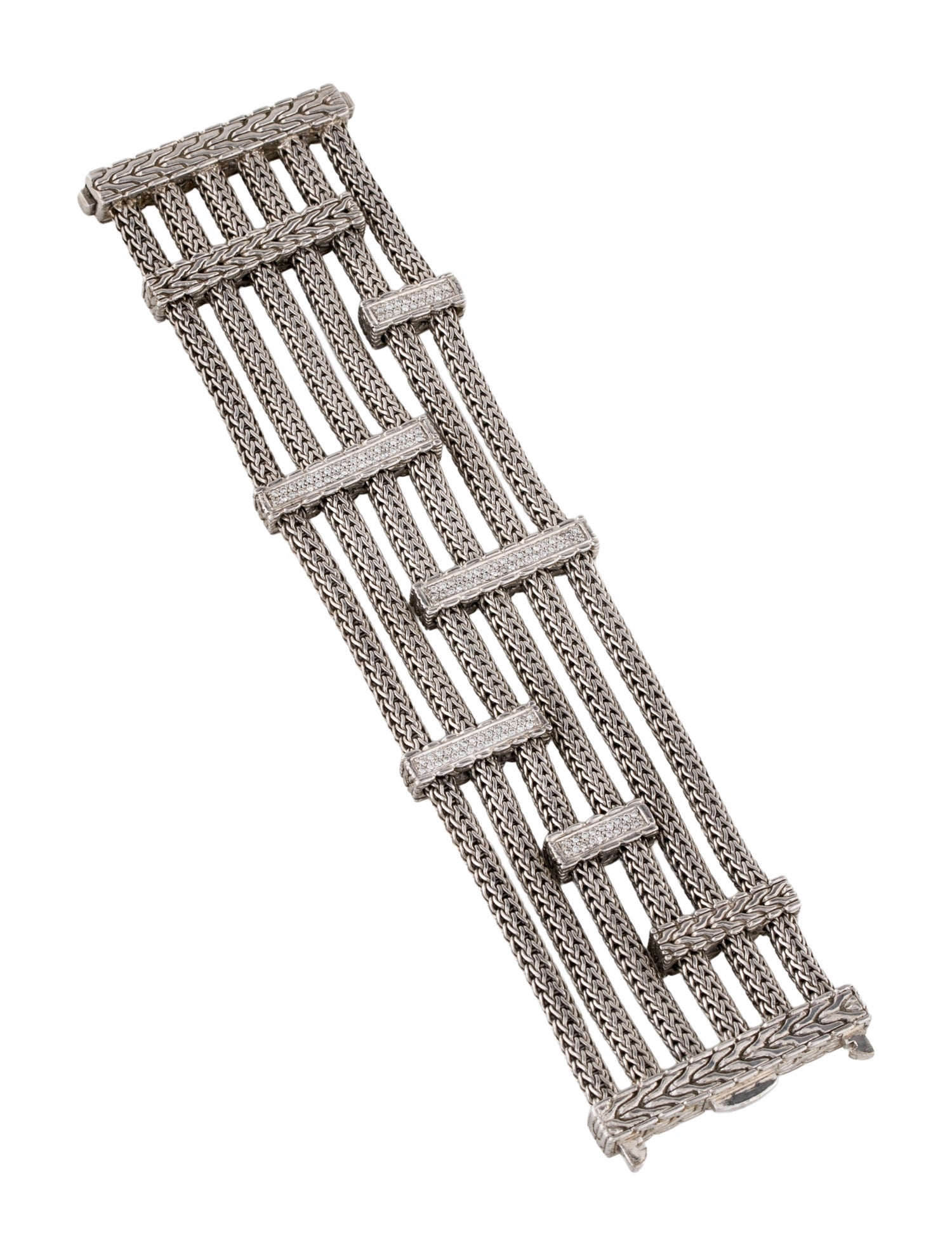 John Hardy Diamond Icon Multi-Strand Station Bracelet