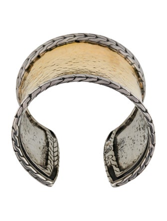 John Hardy Classic Chain Palu Wide Cuff Bracelet