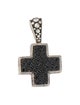 John Hardy Sapphire Dot Cross Pendant