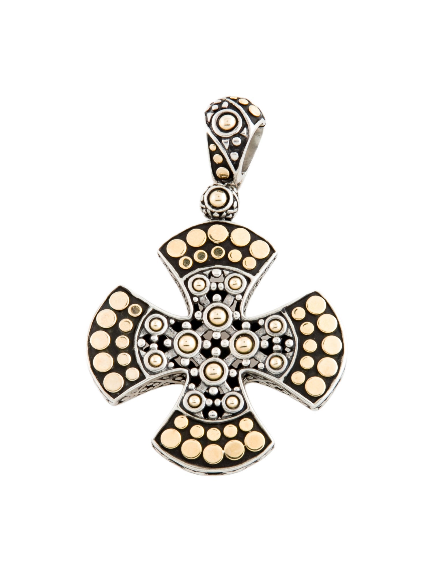 John Hardy Two-Tone Jaisalmer Cross Pendant