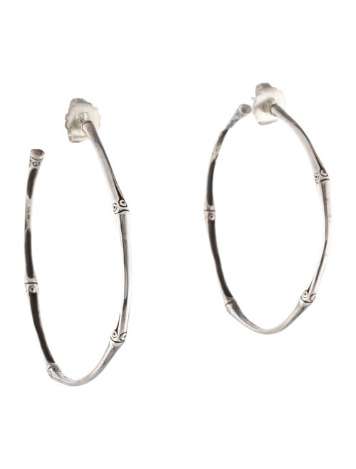 John Hardy Bamboo Large Hoop Earrings