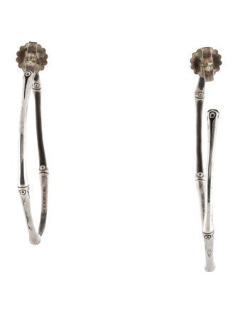 John Hardy Bamboo Large Hoop Earrings