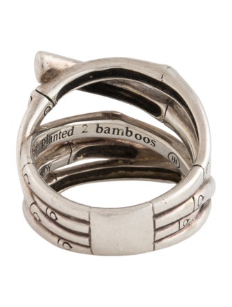 John Hardy Black Sapphire Bamboo Multi Row Ring