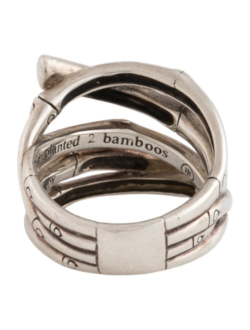 John Hardy Black Sapphire Bamboo Multi Row Ring