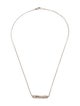 John Hardy Bamboo Shaped Slider Pendant Necklace