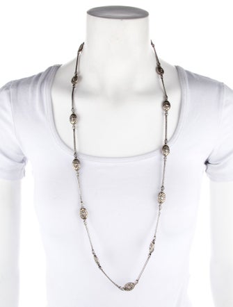 John Hardy Two-Tone Jaisalmer Oval Station Necklace