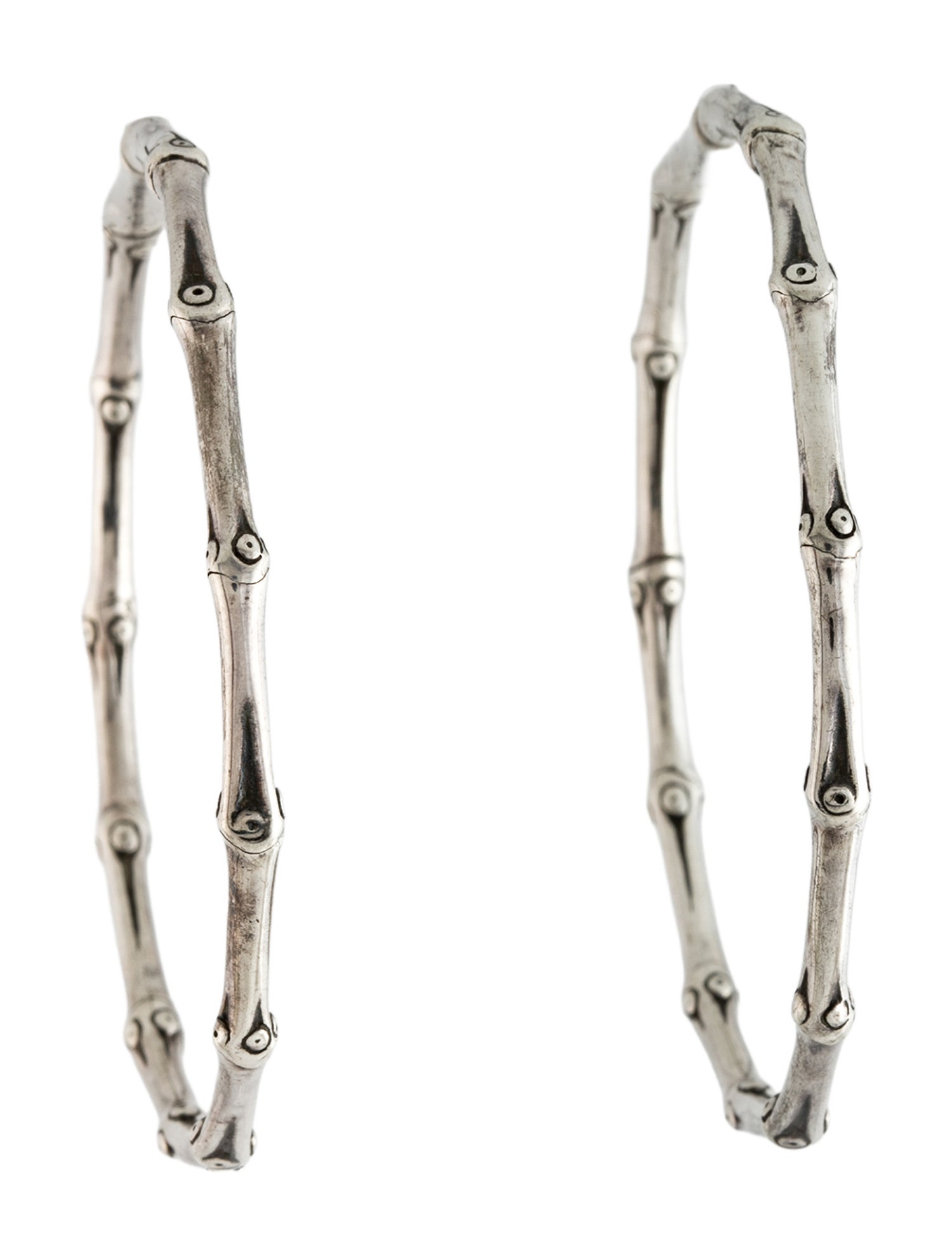 John Hardy Bamboo Large Hoop Earrings