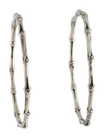 John Hardy Bamboo Large Hoop Earrings