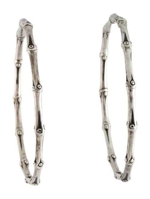 John Hardy Bamboo Large Hoop Earrings