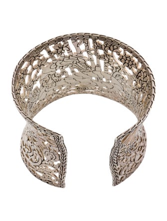 John Hardy Two-Tone Sapphire & Cat's Eye Quartz Dragon Cuff