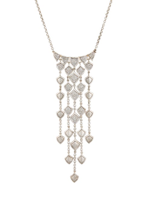 John Hardy Diamond Scales Cascade Pendant Necklace