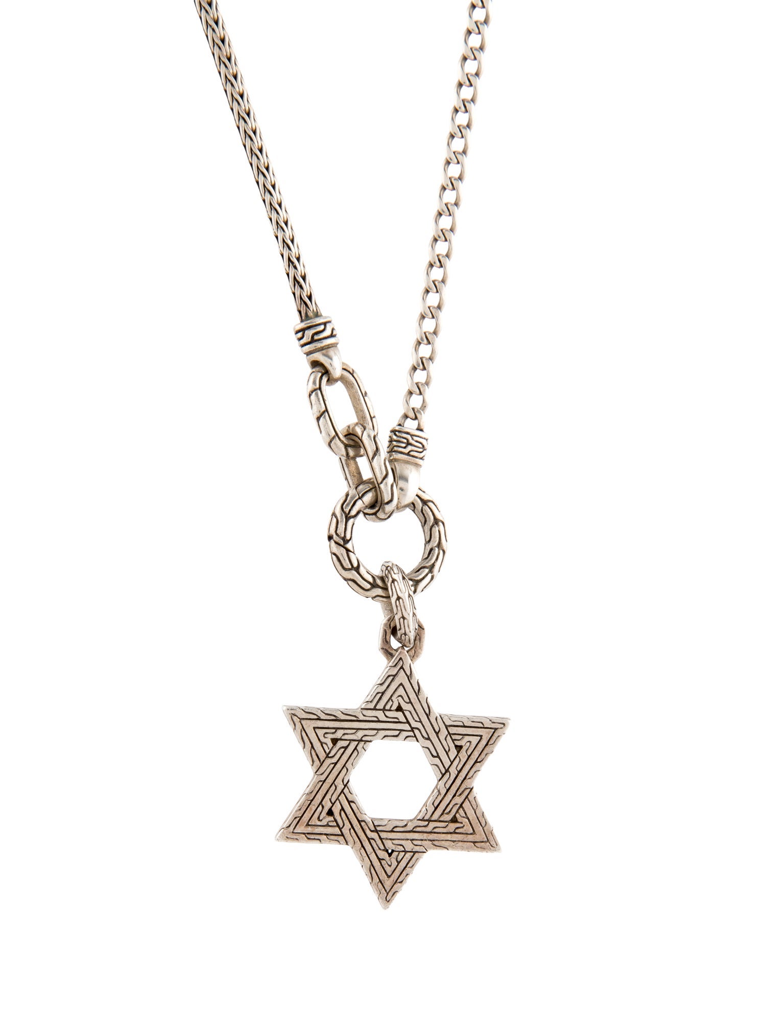 John Hardy Star of David Pendant Necklace