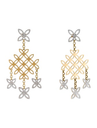 John Hardy 18K 1.15ctw Diamond Batu Kawung Earrings