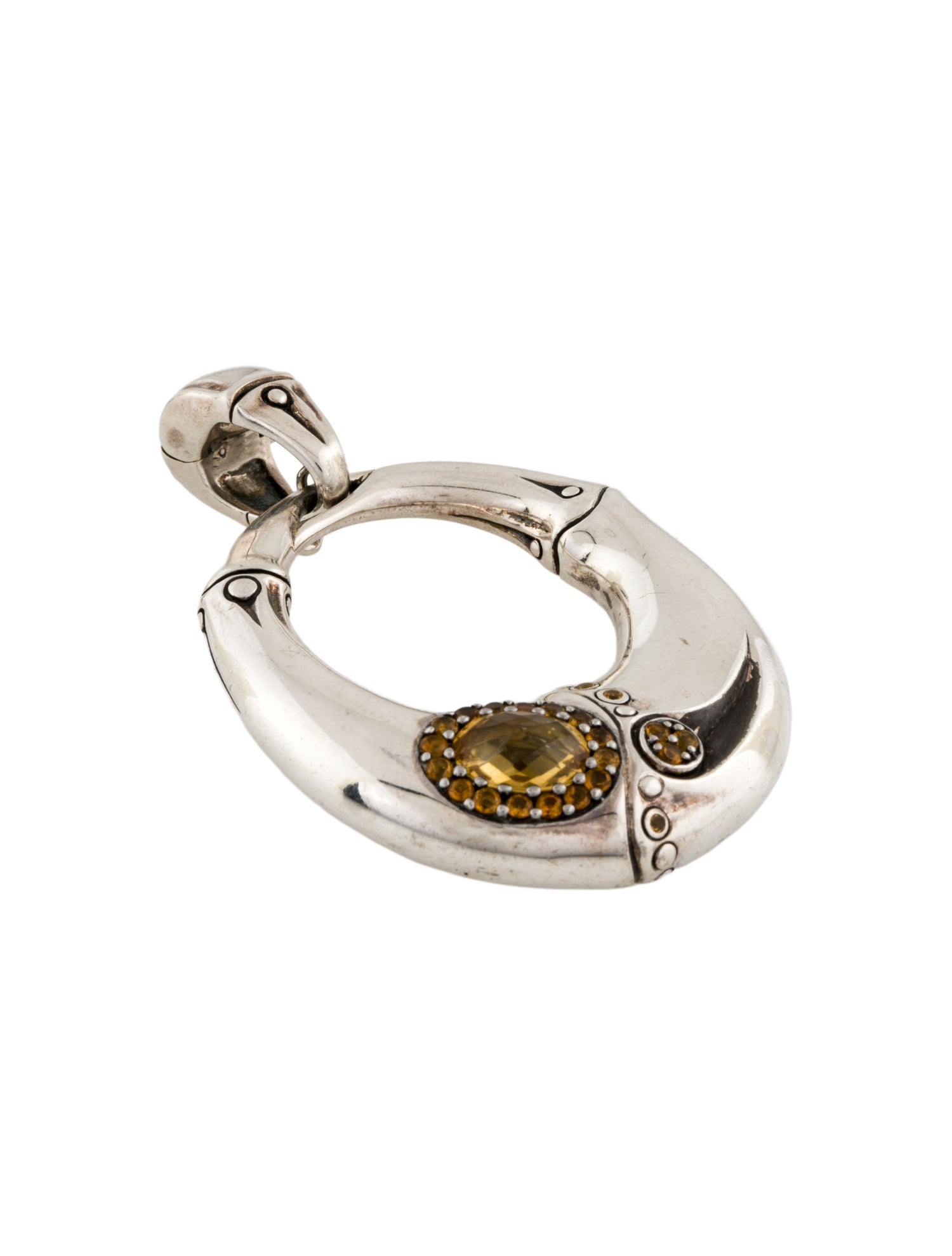 John Hardy Citrine Batu Bamboo Pendant