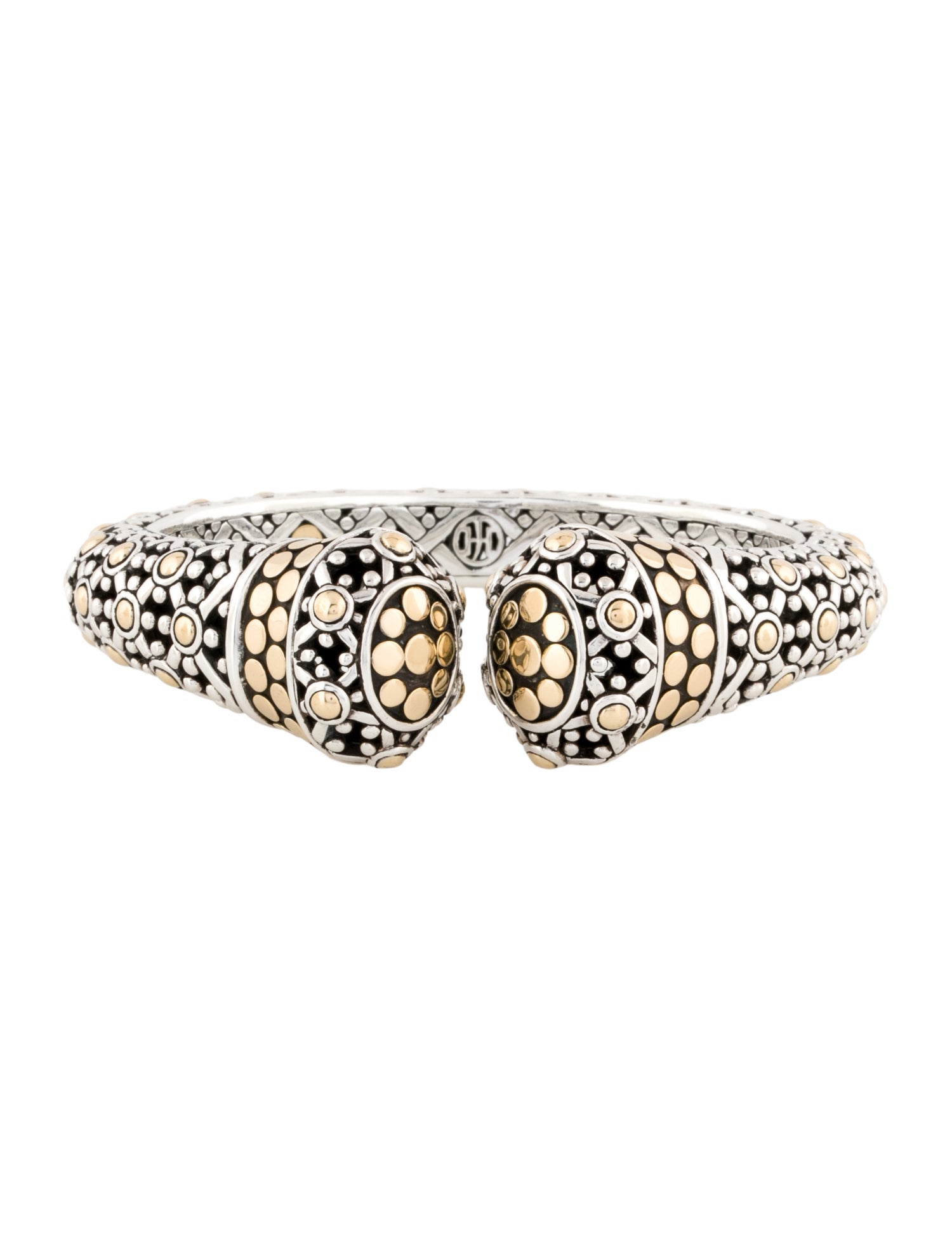 John Hardy Oval Dot Jaisalmer Hinge Cuff
