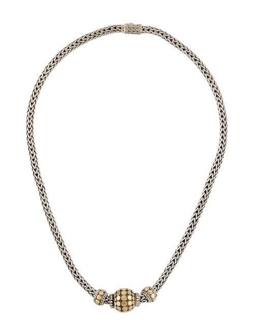 John Hardy Two-Tone Palu Dot Ball Pendant Necklace