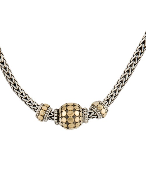 John Hardy Two-Tone Palu Dot Ball Pendant Necklace