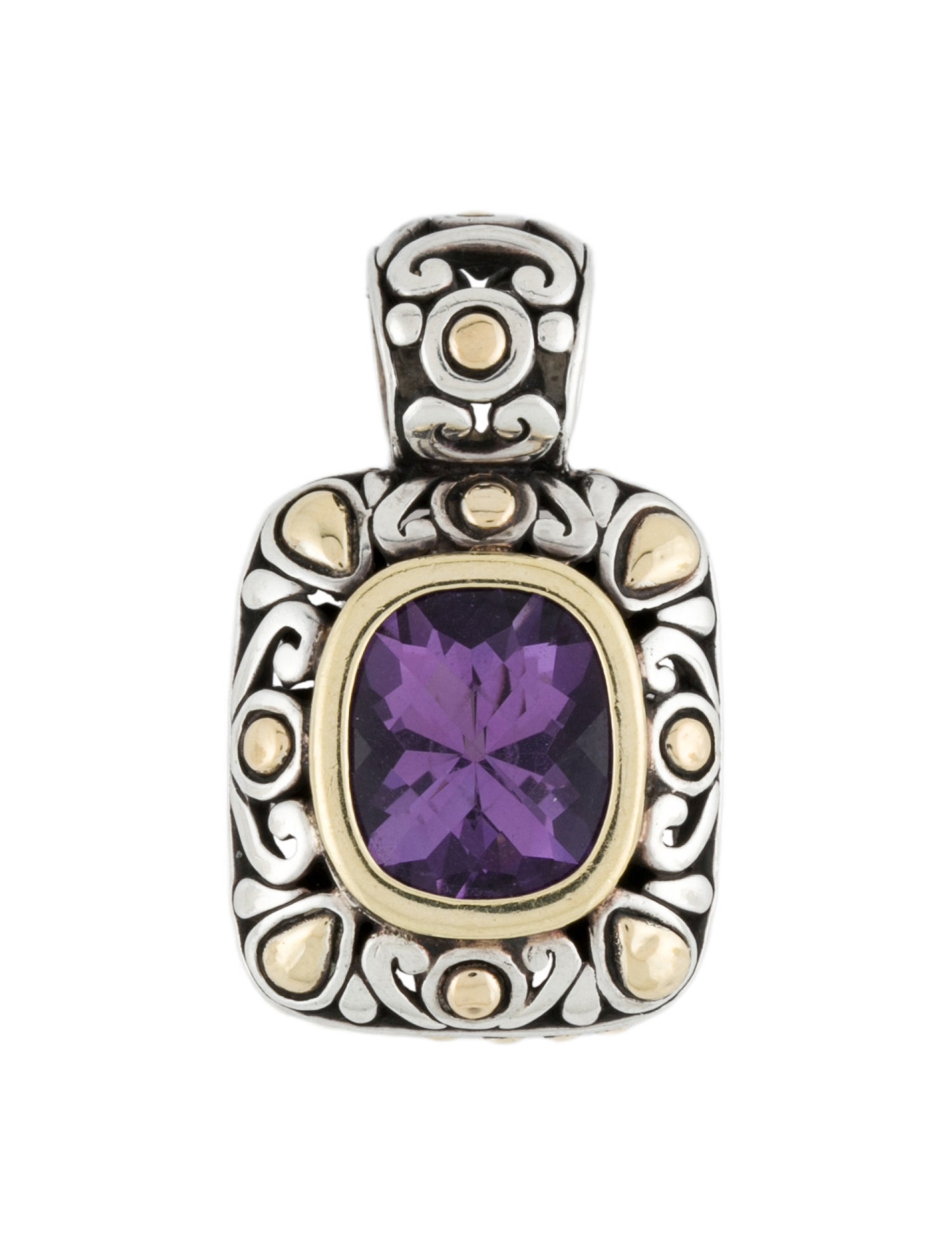 John Hardy Amethyst Enhancer Pendant