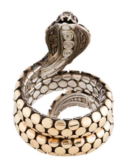 John Hardy Diamond Cobra Coil Ring