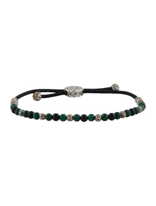 John Hardy Onyx & Malachite Bolo Bracelet