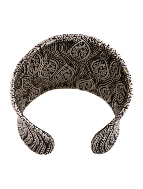 John Hardy Two-Tone Classic Chain Hammered Cuff Bracelet