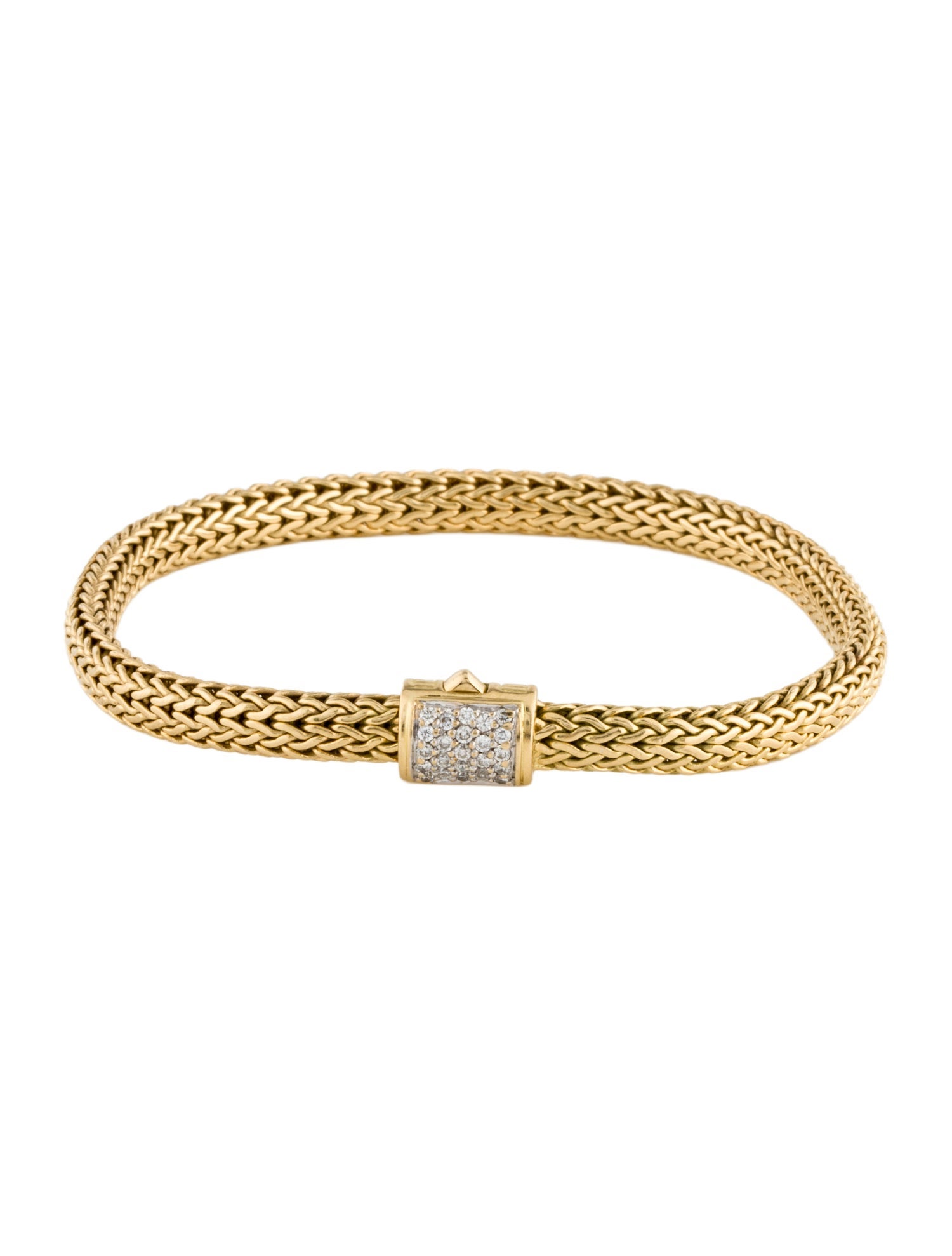 John Hardy 18K Diamond Classic Chain Bracelet