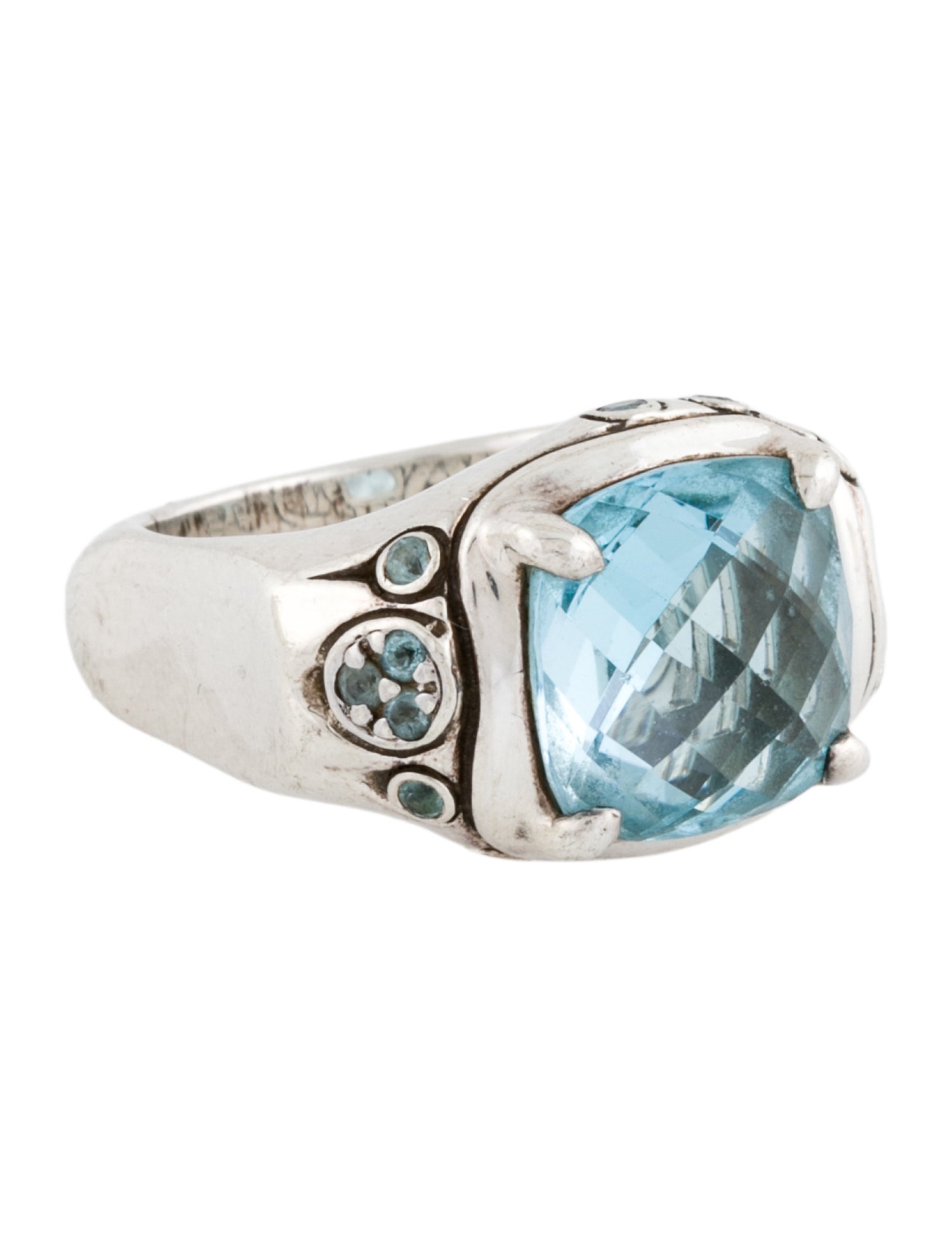 John Hardy Topaz Batu Bamboo Ring