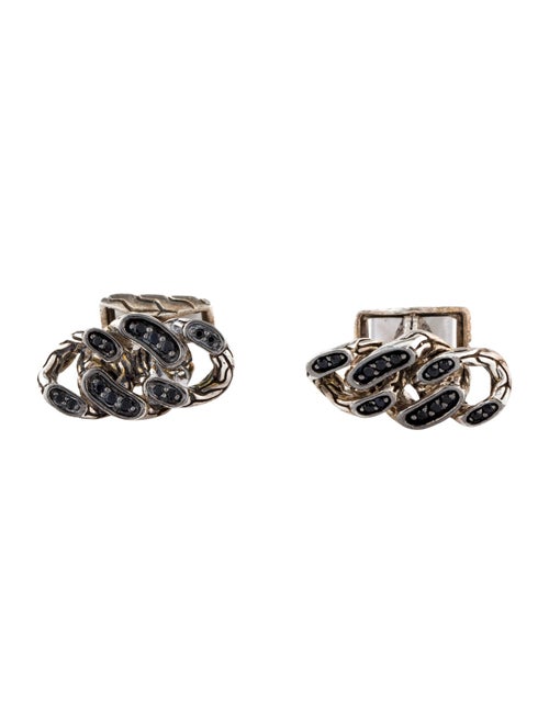 John Hardy Black Sapphire Link Cufflinks