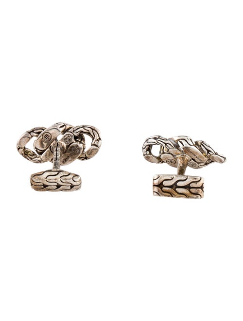 John Hardy Black Sapphire Link Cufflinks
