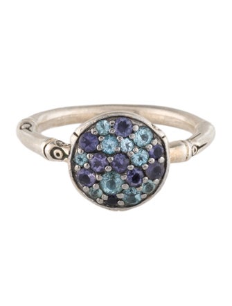 John Hardy Iolite & Topaz Lava Ring