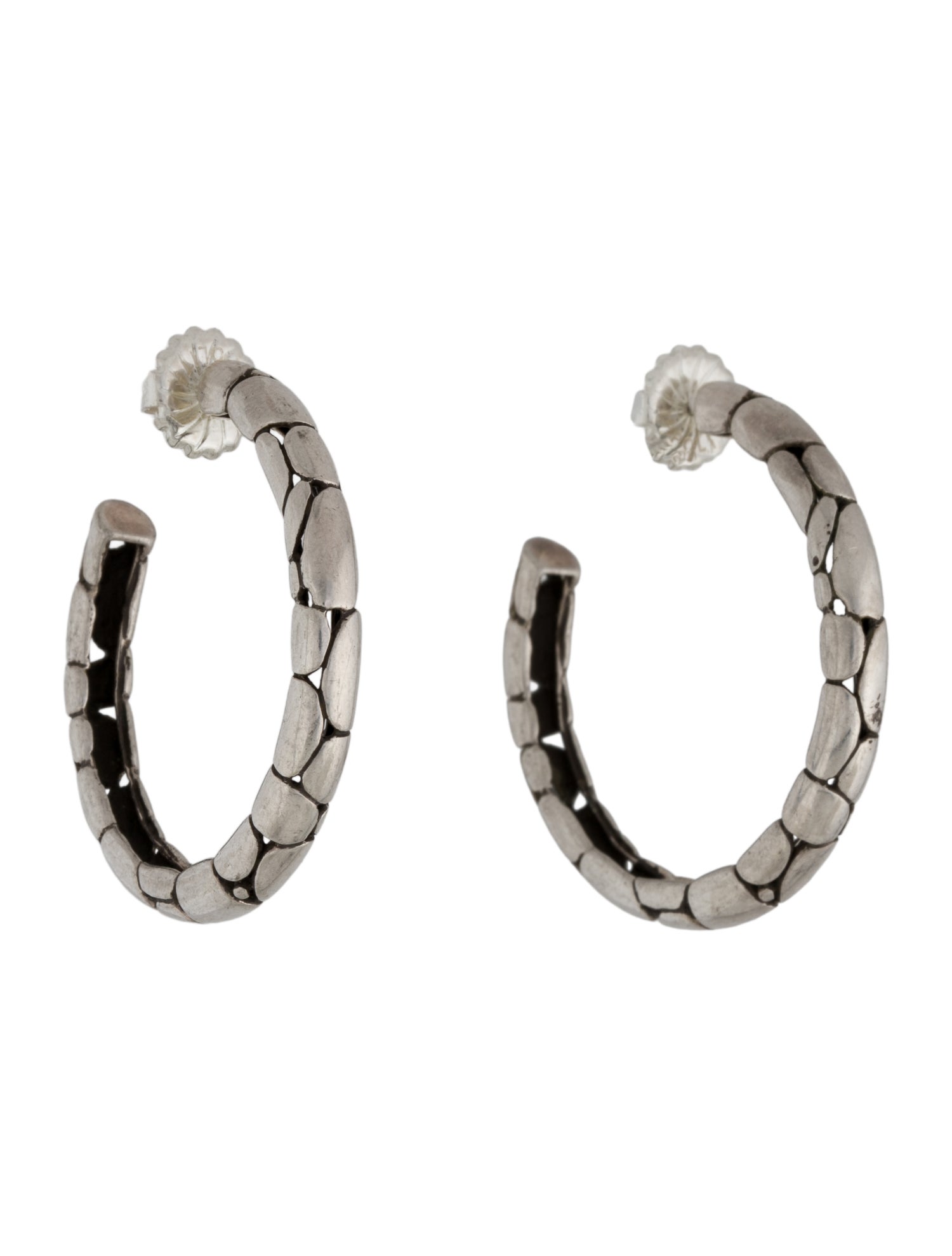 John Hardy Kali Pebble Hoop Earrings