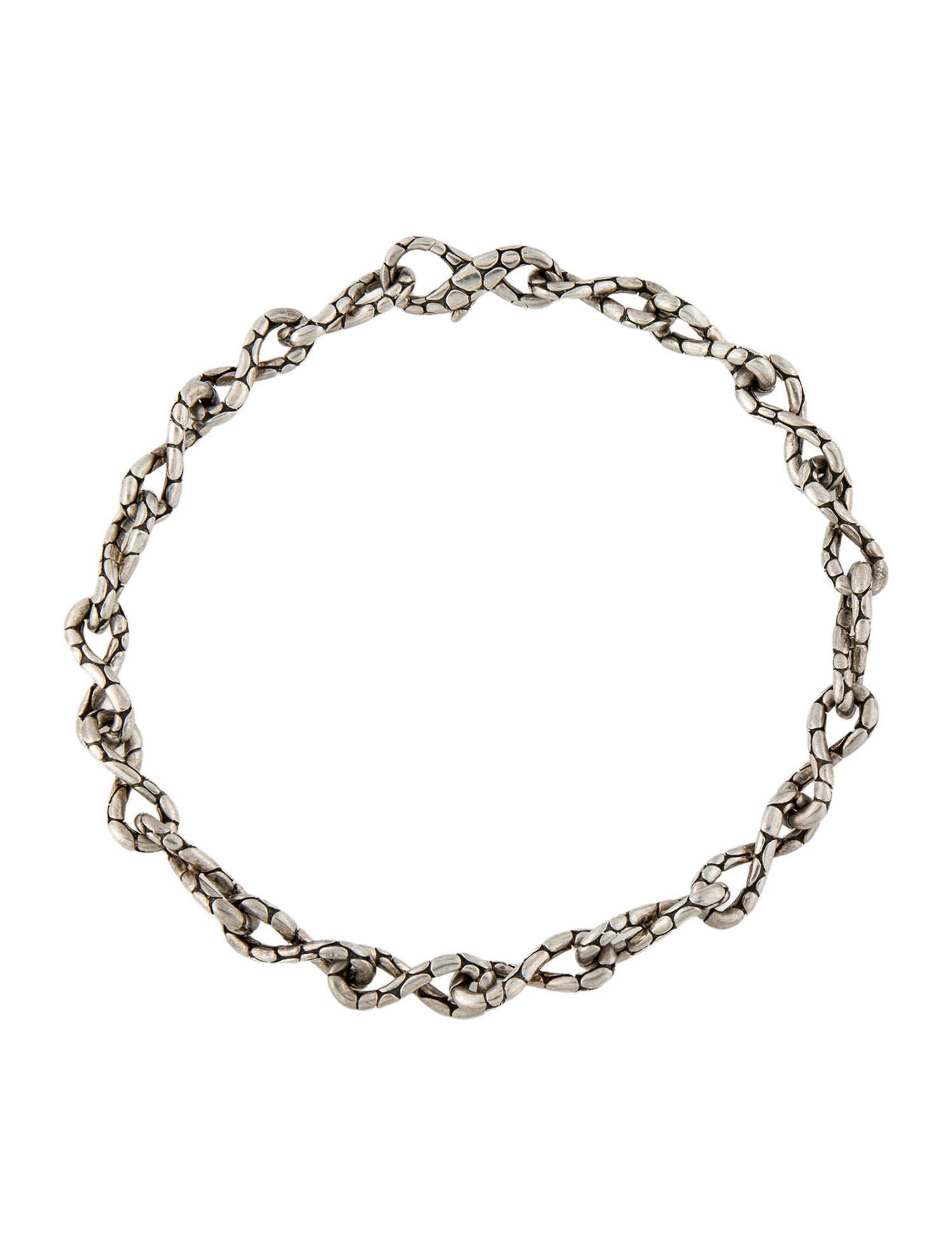 John Hardy Kali Pebble Twist Link Necklace