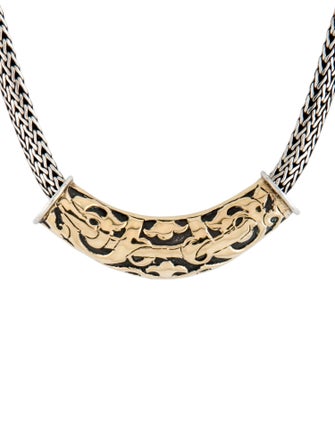 John Hardy Two-Tone Dayak Slide Pendant Necklace