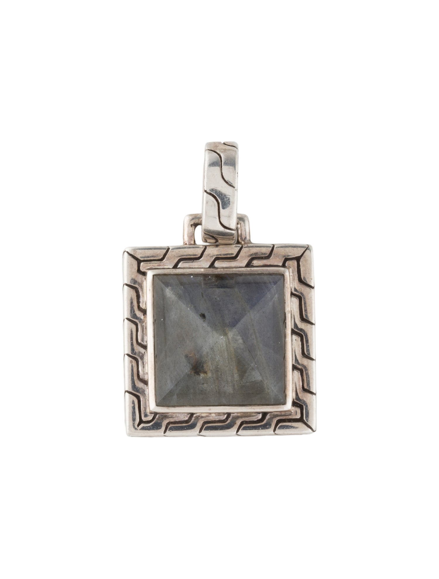John Hardy Labradorite Classic Chain Pyramid Pendant