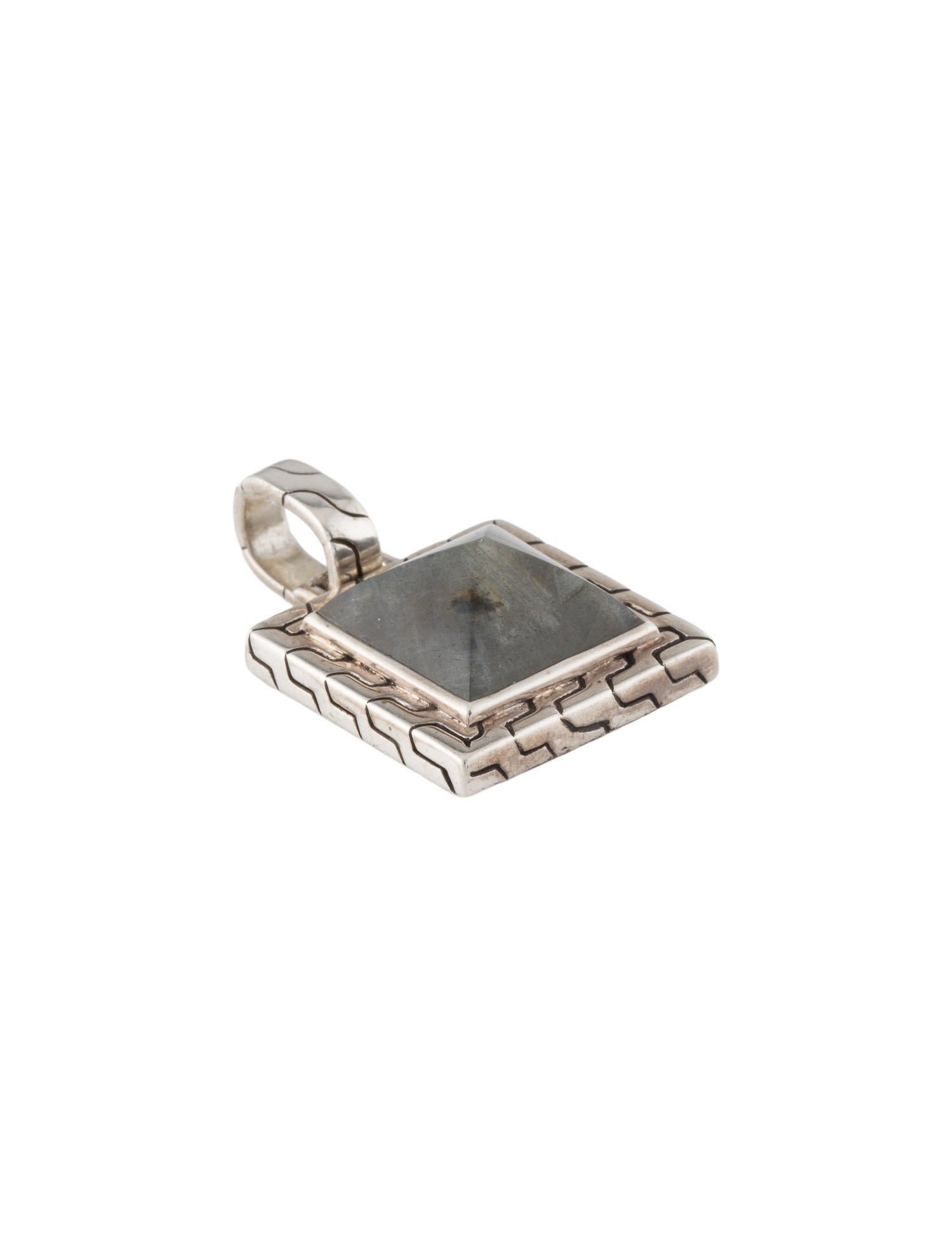 John Hardy Labradorite Classic Chain Pyramid Pendant