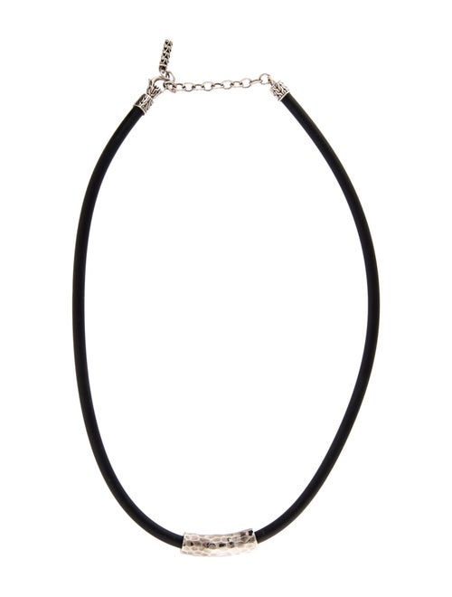 John Hardy Rubber Pendant Collar