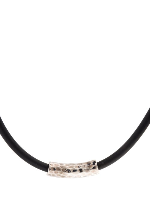 John Hardy Rubber Pendant Collar