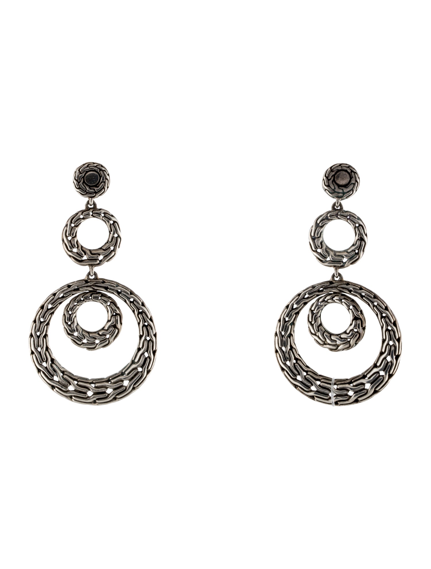 John Hardy Chain Drop Earrings