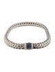 John Hardy Blue Sapphire Classic Woven Link Bracelet