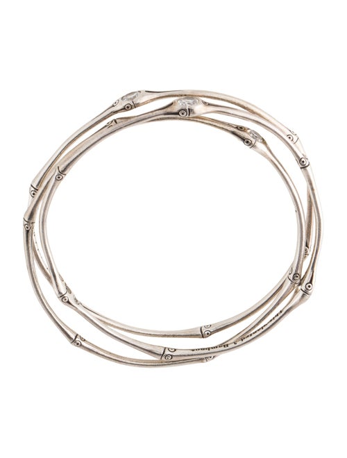 John Hardy Topaz Bamboo Cuff Bracelet Sets