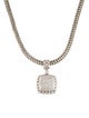 John Hardy Diamond Square Pendant Necklace